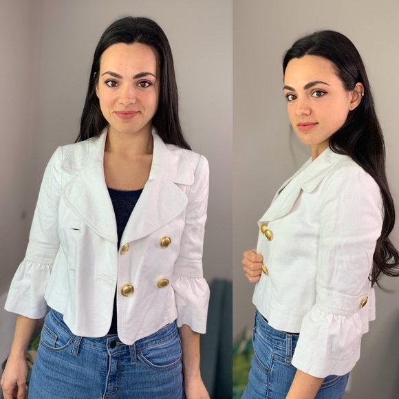 Juicy Couture Jackets & Blazers - Juicy Couture Cropped White Coat